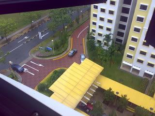 taken from my home, look down is downstairs. hehe