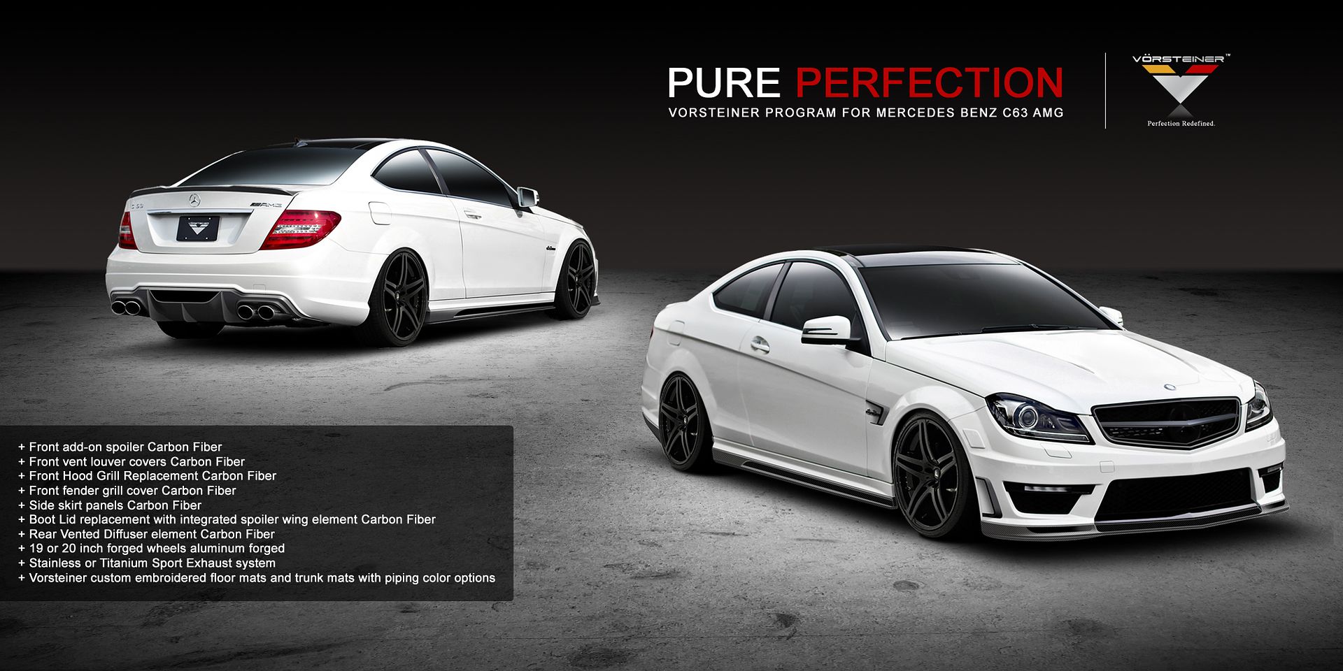 For more information about the C63 AMG program please contact our sales