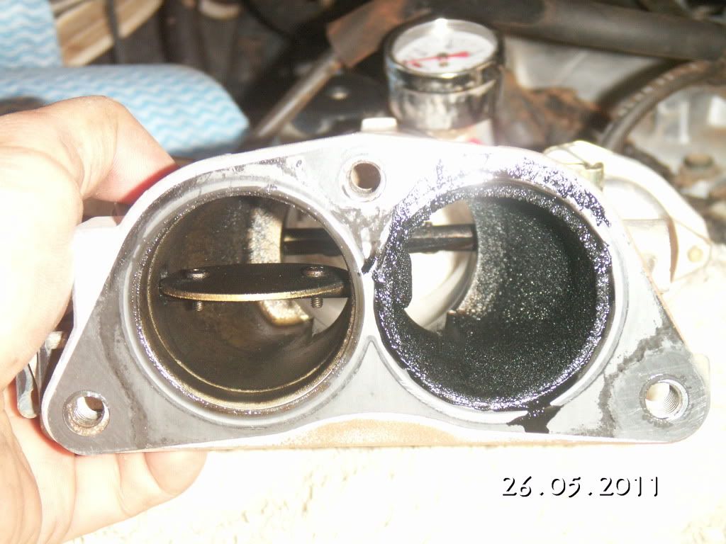 How to clean sludge in intake manifold without removing it?? Patrol