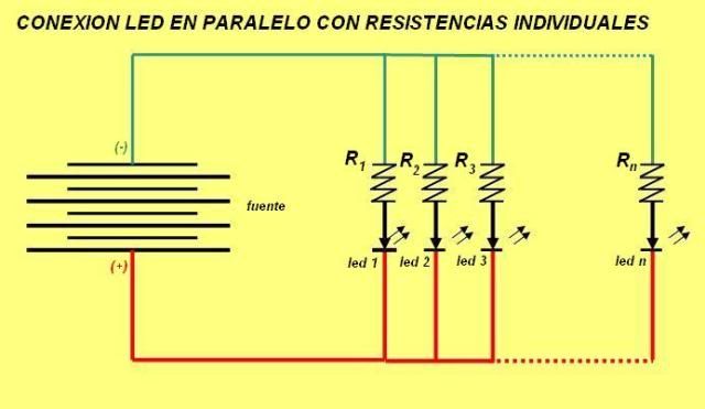 Frmulas y grficos de conexin de leds para iluminacin (y otros usos)