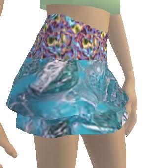 Aqua-Zirconion layered skirt  1