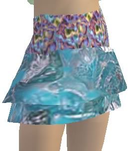 Aqua-Zirconion layered skirt 2