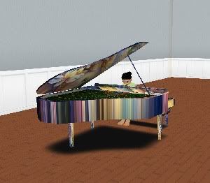 Lady Peacock Piano 3