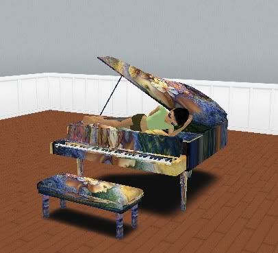 Lady Peacock Piano 6