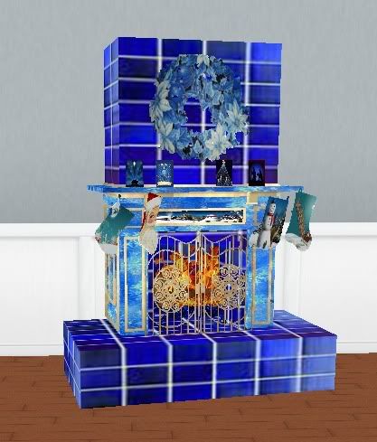 Blue Winterland fireplace 2