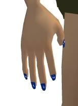 Sparkle Blue Star Nails 2