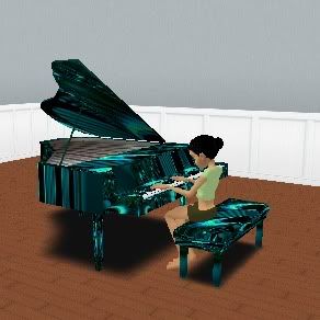 Teal Piano 1