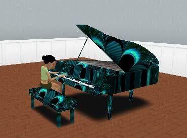 Teal Piano 1