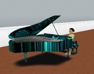 Teal Piano 7