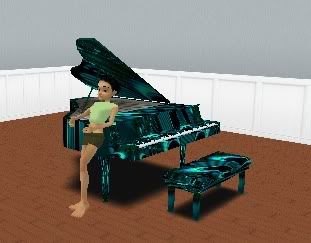 Teal Piano 3