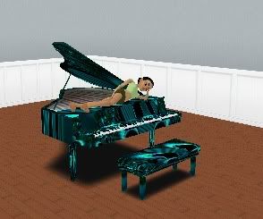 Teal Piano 4
