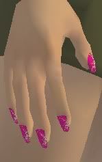 pink sequined sparkle nails  2