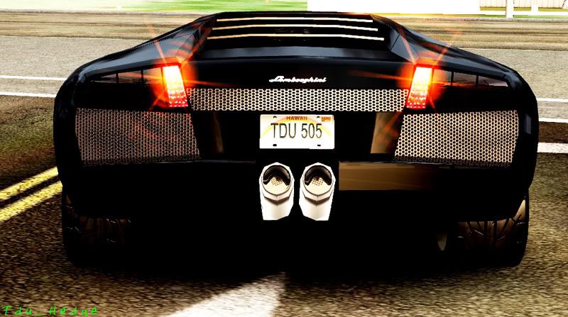 Tdu Hedge Lamborghini Murcielago Blacked Out with led tailights V10