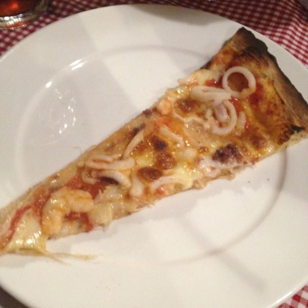 Fruita di Mare seafood pizza at Angelina Pizzeria Ristorante Italiano in Malapascua Island, Daanbantayan, Cebu, Philippines