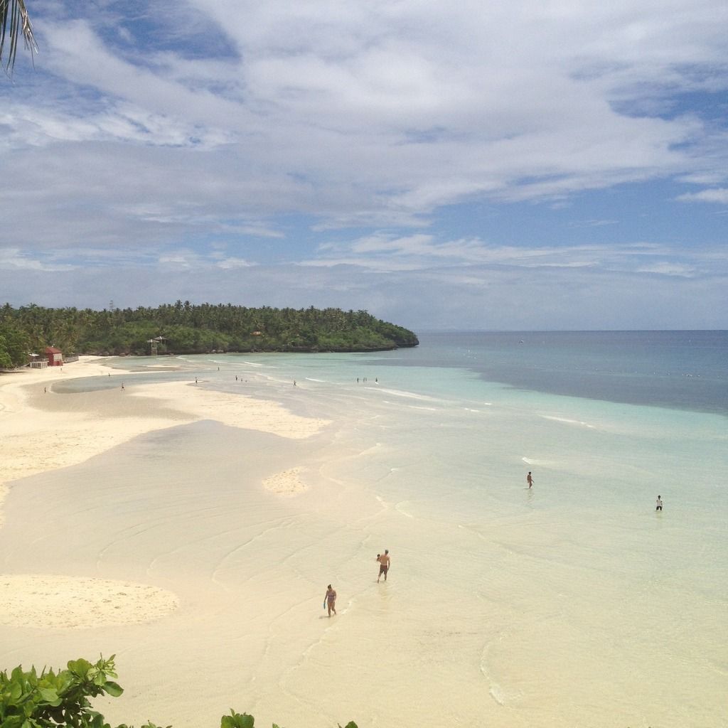 White Beach at Santiago Bay in San Francisco, Camotes Islands, Cebu, Philippines