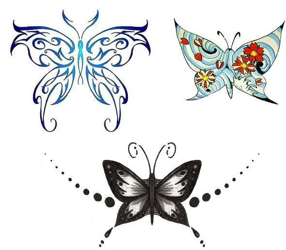 butterflies tattoos. utterfly tattoos