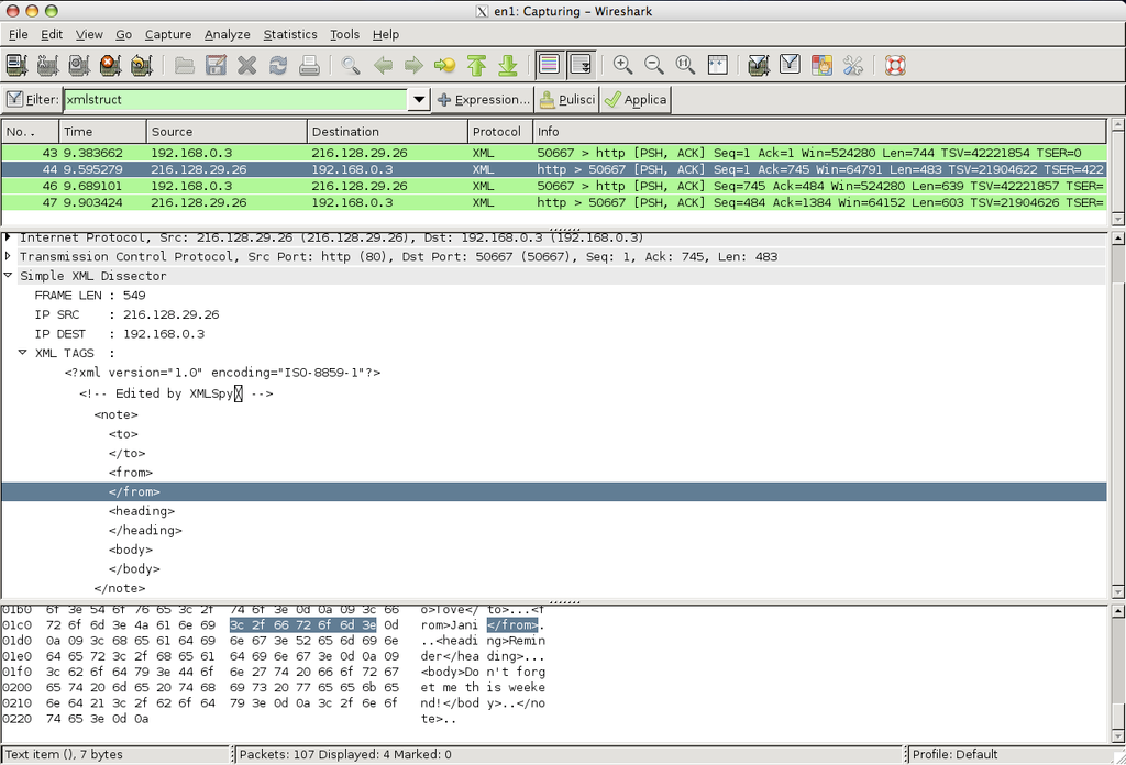XMLStruct Lua-based dissector for Wireshark v1.0 #2