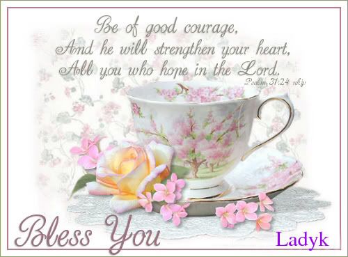 BE OF GOOD COURAGE