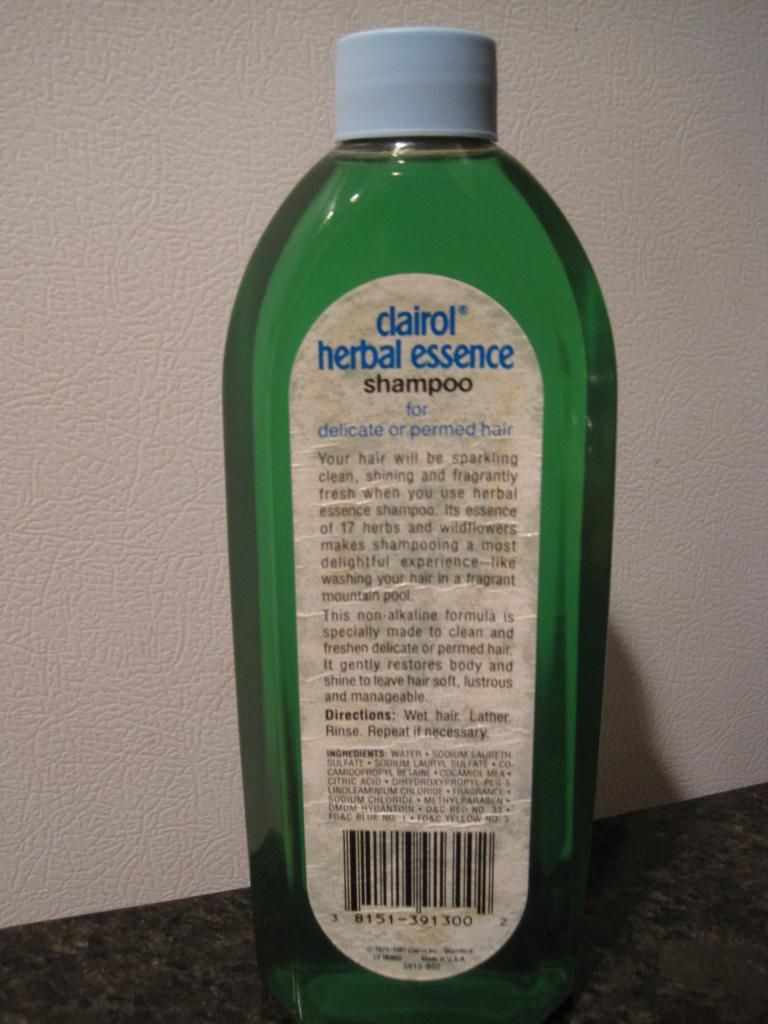Original Vintage Clairol Herbal Essence Shampoo 1970's 15 OZ Size