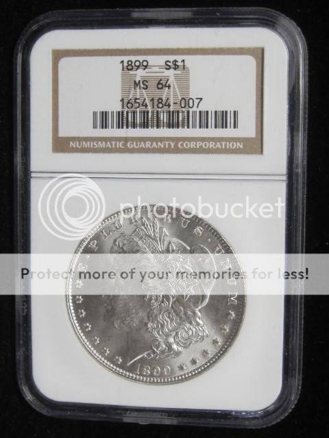 1899 Silver Morgan Dollar NGC MS 64  