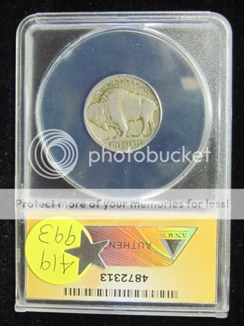1924 S Buffalo Nickel ANACS VG 8 Cleaned Details  