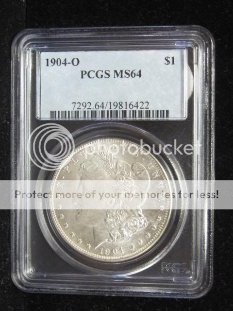 1904 O Silver Morgan Dollar PCGS MS64  