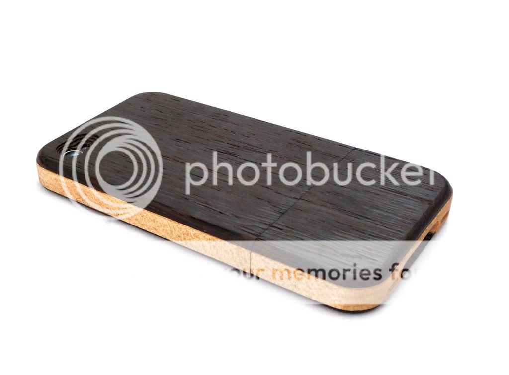 iPhone 4 case Wenge wood & Maple hardwoods iWood Sandwich style 