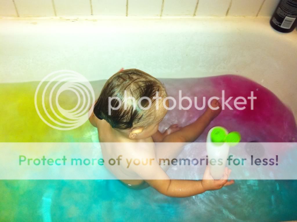 Tyedye bath water! BabyCenter
